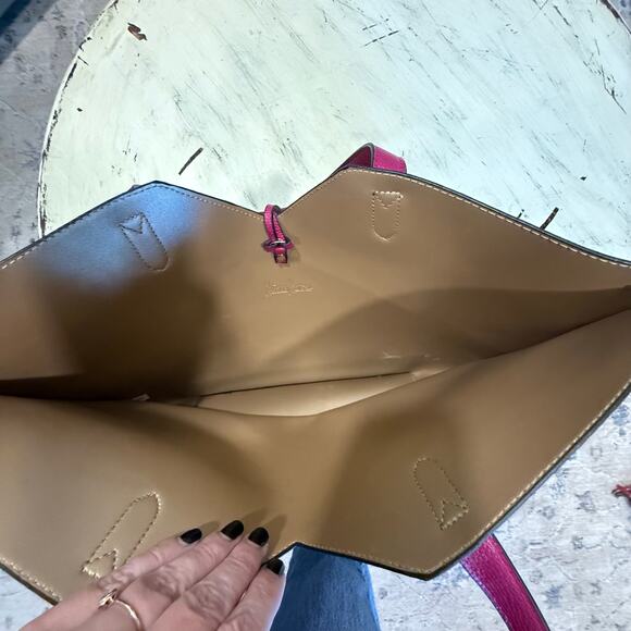 Neiman Marcus Pink Tote Bag Tassels - Picture 6 of 8